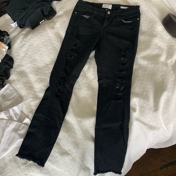 frame black skinny jeans - Picture 5 of 6
